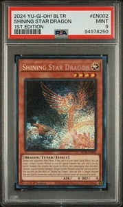 Yugioh Shining Star Dragon BLTR-EN002 PSA 9 Pop 1 - Picture 1 of 3