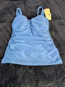 Gottex Profile Blondi Blue Size 36 D Tankini Top NWT Free Shipping - Picture 1 of 8
