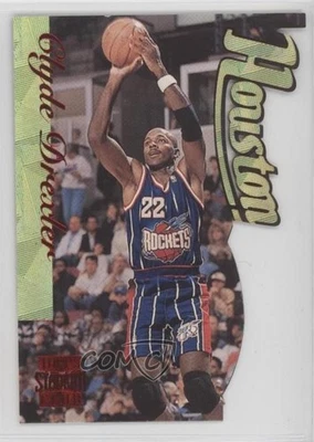 1996-97 Topps Stadium Club Fusion Die-Cut Members Only Clyde Drexler #F25 HOF - Image 1 of 2