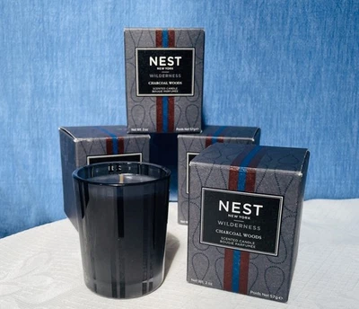 NEST New York Wilderness Charcoal Woods Votive Candle 2oz - New in Box - Image 1 of 4