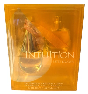 Estee Lauder Intuition Set Eau De Parfum Purse Spray & Refill Total 1 fl.oz NEW - Image 1 of 4