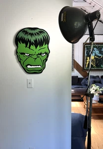 Incredible Green Hulk Wood Cut-Out Painting Signed/Numbered Marvel Comics - Picture 1 of 12