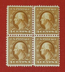 {USA WASHINGTON/ Scott #503/ MNH-VF-XF Block of 4 CV $76.00/epictronic/JC} - Picture 1 of 2
