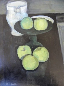 Sergio BONFANTINI (Novara 1910-1989) Natura morta metafisica OLIO cm 53x39 1960 - Picture 1 of 19