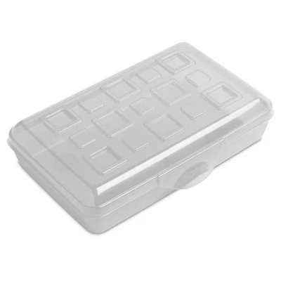 Sterilite Small Pencil Box Plastic, Clear pk 24 - Image 1 of 4