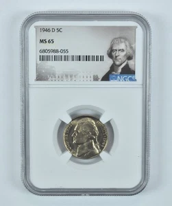MS65 1946-D Jefferson Nickel NGC Special Label - Picture 1 of 5