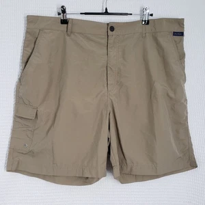Kahala Hawaiian Shorts Mens XL Brown Cargo Hiking Elastic Waist Outdoors Nylon  - Picture 1 of 15