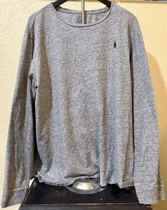 Polo Ralph Lauren Herren Größe XXL Langarm Hemd Grau/Schwarz Baumwolle B11 - Bild 1 von 5