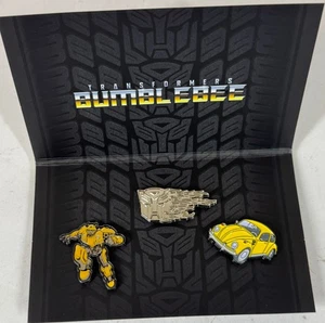 Loot Crate Exclusive Hasbro Transformers Bumblebee 3 pc Pin Set VW Beetle NEW - Picture 1 of 4