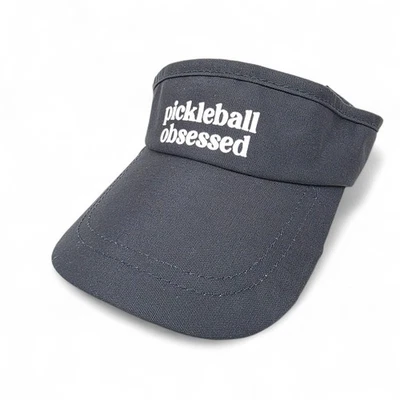 Sombrero visera Pickleball obsesionado correa ajustable negro ropa deportiva Foto 1 de 3
