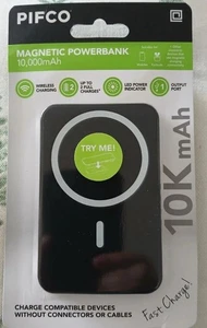 PIFCO MAGNETIC POWERBANK 10000mAH (BLACK) - Picture 1 of 1