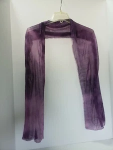 Unbranded womens scarf Sheer dark purple measurements 12 inch wide x 75 inch lng - Picture 1 of 3