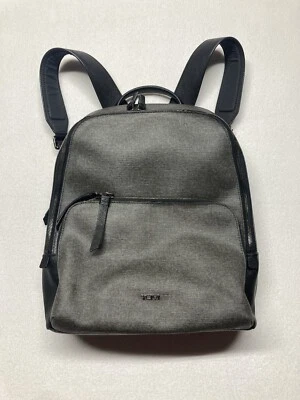 TUMI Hudson Varek Laptop Backpack Grey Black Canvas 14” Bag - Image 1 of 4
