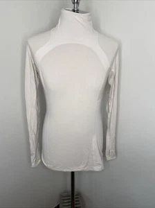 Lululemon Tutrleneck Top Sz 8 Grey Long Sleeve Shirt Thumb Holes Athletic - Picture 1 of 13