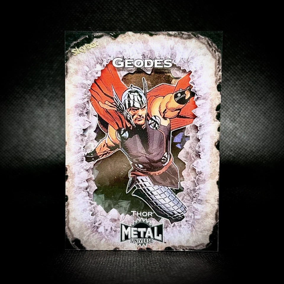 2024 UD Marvel Metal Universe Avengers Geodes Thor SP SSP 1 In 10 Case Hit #G-20 - Image 1 of 1