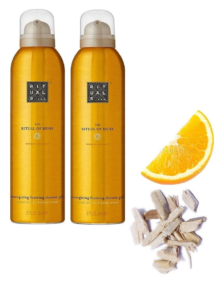RITUALS The Ritual of Mehr 400 ml Foaming Shower Gel Neu 2x 200ml Duschschaum - Bild 1 von 1