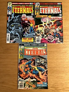 ETERNALS 1 Facsímil Eternals 2 Eternals 3 1st Ajak Kirby Set Marvel 1976 W92 - Imagen 1 de 17