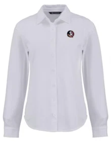 Florida State Seminoles FSU Button Down Long Sleeve Shirt Medium Cutter & Buck X - Picture 1 of 12