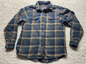 Orvis Men’s Small Plaid Flannel Long Sleeve Button Up Shirt Side Pockets - Picture 1 of 9