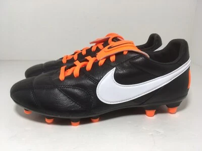 Botines de fútbol para hombre Nike Premier II FG negro blanco naranja 917803-018 talla 6,5  Foto 1 de 4