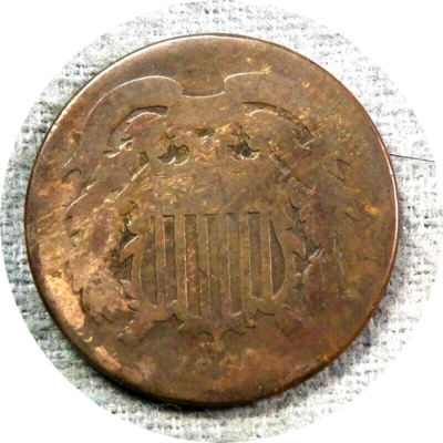 elf Two Cents   1864    Civil War  4E67 - Image 1 of 2