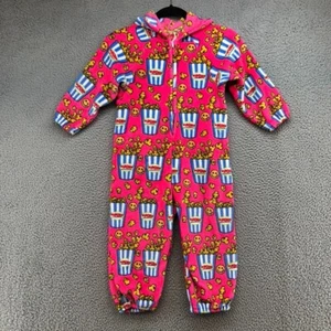 Made With Love And Kisses Fleece One Piece Sleeper Girls 6 Zip Hooded Comfort - Picture 1 of 13