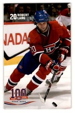2008-09 Montreal Canadiens Postcard Centennial Robert Lang #NNO