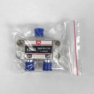 NEW Unbranded 2-way Coaxial Two Way Splitter 5-1000mhz - Image 1 of 3