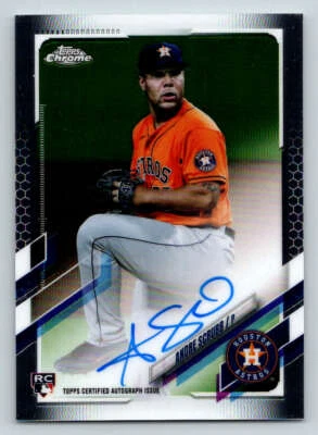 2021 Topps Chrome Rookie Autographs #RAAS Andre Scrubb (ref 188151) - Image 1 of 2
