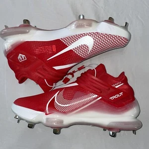 New Men's Nike CI3134-602 Force Zoom Trout 7 Metal Baseball Cleats Size 13 Red - Picture 1 of 5