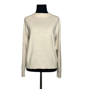 Debbie Morgan cream crew neck long sleeves sweater size M - Picture 1 of 11