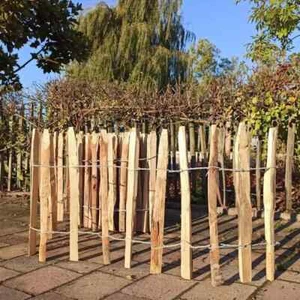 Staketenzaun Kastanienzaun Holzzaun Höhe 50cm Lattabstand 8-10cm 5m Länge - Bild 1 von 3