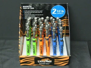 PAIR OF Mayhew Catspaw Magnetic Telescoping Pick Up Tool 17960 Orange Green Blue - Picture 1 of 7