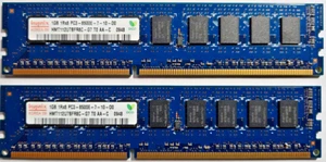 Hynix HMT112U7BFR8C-G7 2GB (2x 1GB) DDR3-1066MHz PC3-8500 ECC Unbuffered - Picture 1 of 1