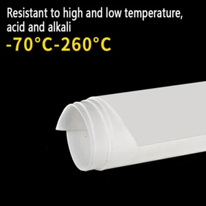 PTFE Sheet 0.2mm and 5mm Thick Various Sizes 30mm to 1000mm White Heat-Resistant - Picture 1 of 6