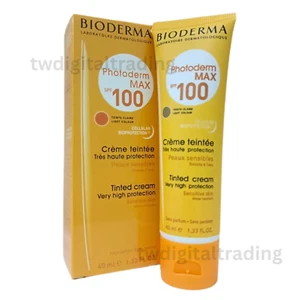 1X Bioderma Photoderm MAX SPF 100 Protector Solar UV Crema Bloqueador Solar 40 ml NUEVO - Imagen 1 de 9