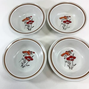 Vintage Stoneware Bowls Set of 4 Royal Doulton Fieldflower LS1019 - Picture 1 of 6