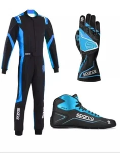 Sparco Go Kart Racing Suit, Boots, Gloves set CIK/FIA Level 2 Approved. - Picture 1 of 5