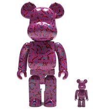 Medicom BE@RBRICK Keith Haring Pink Ver 100% 400% Bearbrick Figure Set
