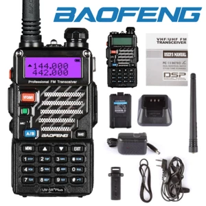 USA Baofeng UV-5R + Plus V/UHF Szynka ręczna Dwukierunkowy Walkie Talkie Transceiver HT - Zdjęcie 1 z 8