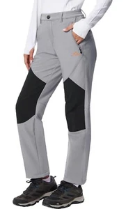 TACVASEN Women's Fleece Lined Hiking Pants Windproof Winter Snow Ski Pants - Picture 1 of 2