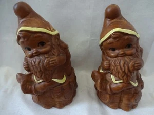 Twin Winton Calif USA Gnome Elf Salt and Pepper Shakers Large 6.25" Tall EUC - Picture 1 of 10