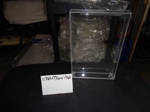 ACRYLIC CASE 11 3/8HX 7 9/16 WX 1 3/8 D ANY ITEM THAT FITS INSIDE - Picture 1 of 3