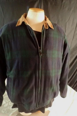 Croft & Barrow Chaqueta de Lana Suave a Cuadros Cazador Verde con Cremallera 3 Bolsillos Para Hombre XXL Foto 1 de 4