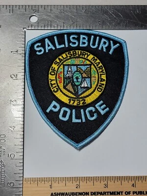Bin 2 B2  Police patch Maryland City of Salisbury 1732 MD - Image 1 of 2
