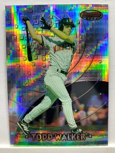 VTG TODD WALKER ATOMIC REFRACTOR 1997 BOWMAN'S BEST PREVIEWS #BBP13 TWINS A8 - Picture 1 of 1