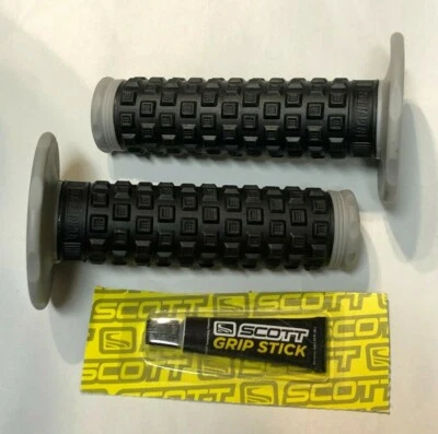 7/8 inch PILLOW TOP HANDLE BAR MX GRIP SET Kawasaki Racing MotoCross Gray - Image 1 of 4
