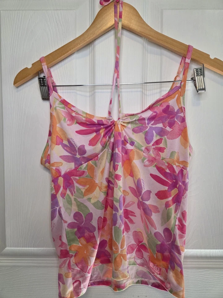 Xoxo Pj Set Pantalones Cortos Sin Mangas Rosa Floral M Juniors Y2k Girly  Foto 1 de 4