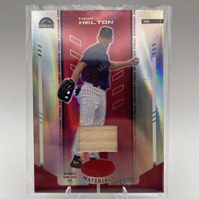 Bate usado Todd Helton 2004 Leaf Game/150 Foto 1 de 3