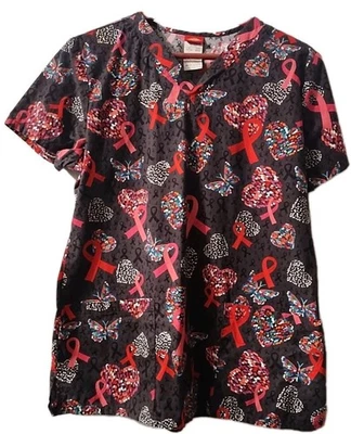 Blusa Médica Dickies Para Mujer Talla M Pecho CA Diseño Cinta Usada Algodón Foto 1 de 2